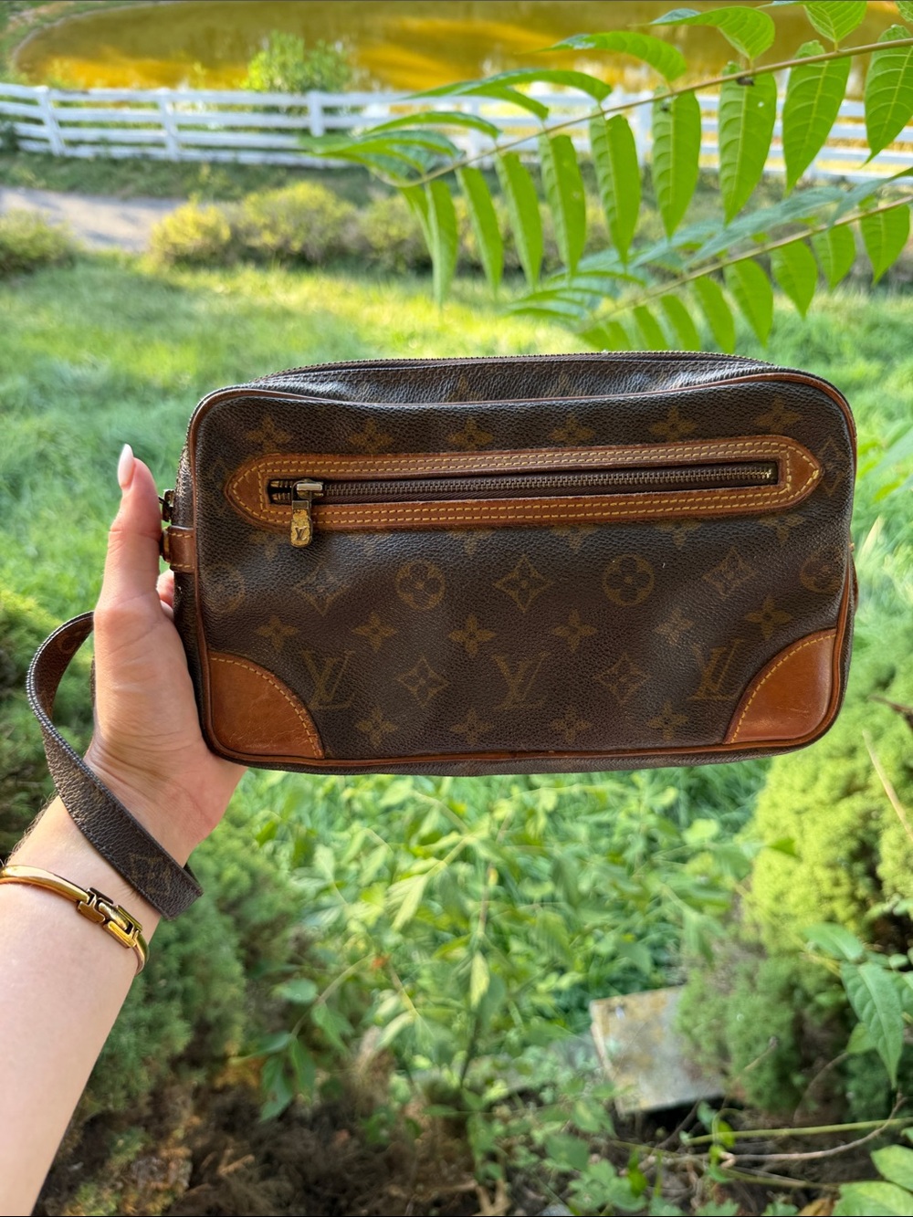 Louis Vuitton Marly Wristlet Clutch